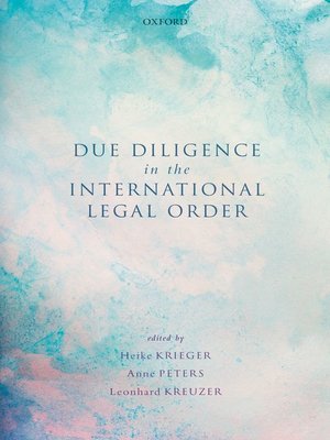 cover image of Due Diligence in the International Legal Order
